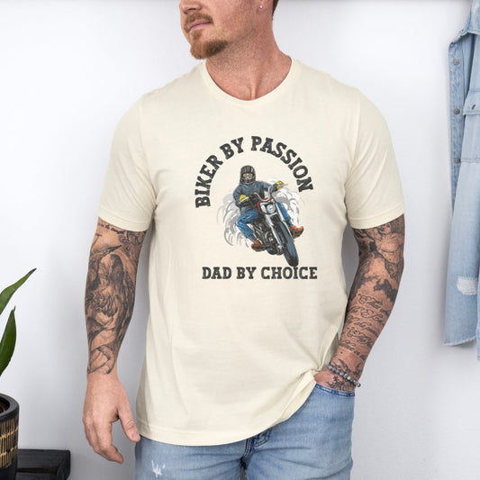 Biker By Passion Dad Ultimate Comfort Unisex Fathers Day T-shirt