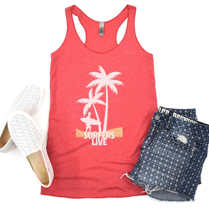 Surfers Live Summer Ultimate Comfort Styled Unisex Tank Top