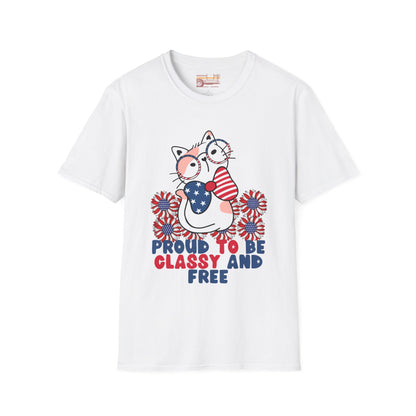 Proud To Be Free July 4th Independence Day Ultimate Comfort Unisex T-shirt