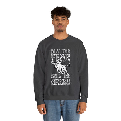 Buy The Fear Sell The Greed (Stock Market) Unisex Sweatshirt