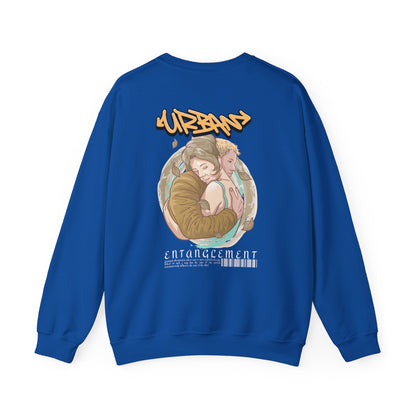 Graphic Designed Minimalist Urban Entanglement Crewneck Sweatshirt