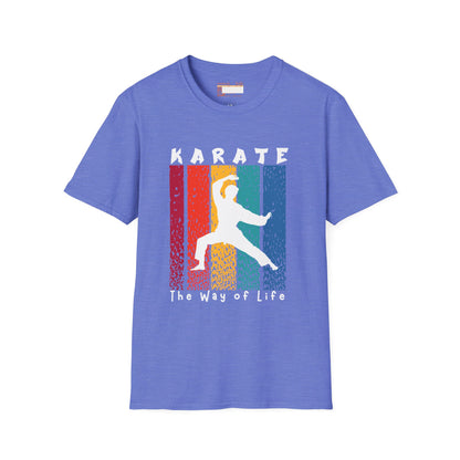Graphic Karate Taekwondo Fighter Unisex Minimalist Comfort T-shirt