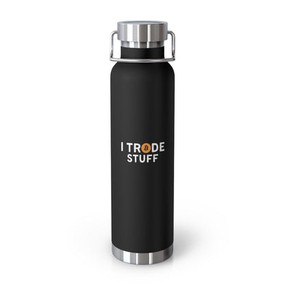 I Trade Stuff Copper Vacuum Insulated Bottle, 22oz