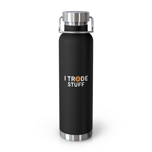 I Trade Stuff Copper Vacuum Insulated Bottle, 22oz
