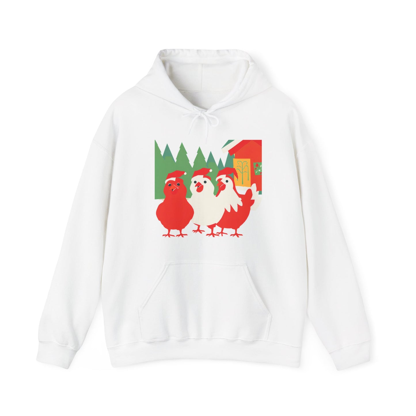 Unisex Heavy Blend Christmas Chicken Hoodie