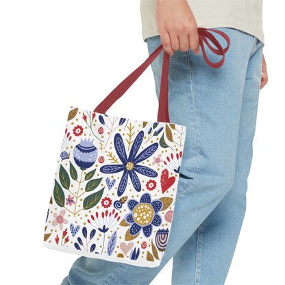 Summer Graphic Wild Flower Tote Bag
