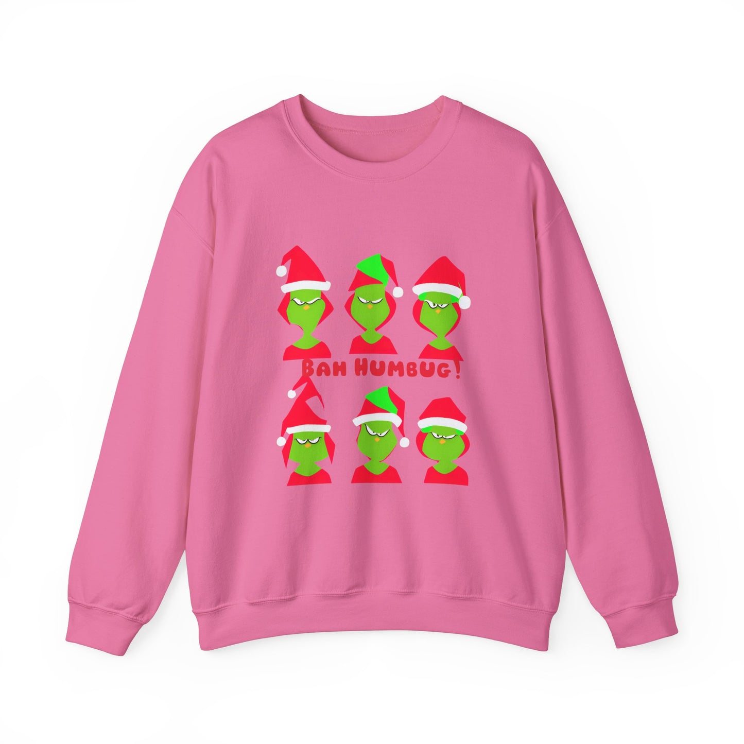 Graphic Designed Holiday Christmas Grinch Mode Crewneck Sweatshirt