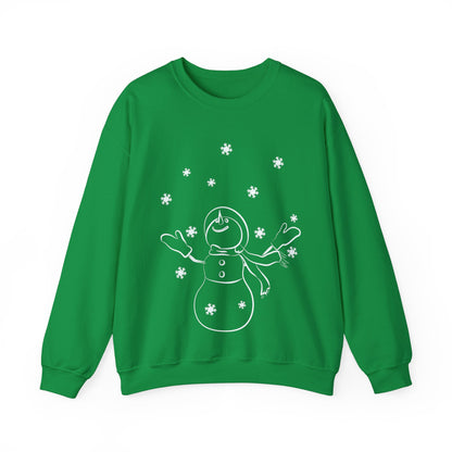Graphic Designed Holiday Love Christmas Snowman Holiday Theme Unisex Crewneck Sweatshirt