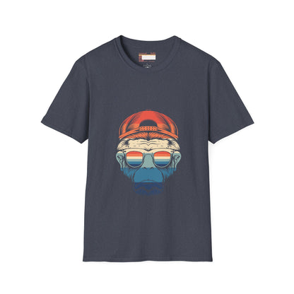 Retro Summer Graphic Monkey Man Designed Comfort T-shirt