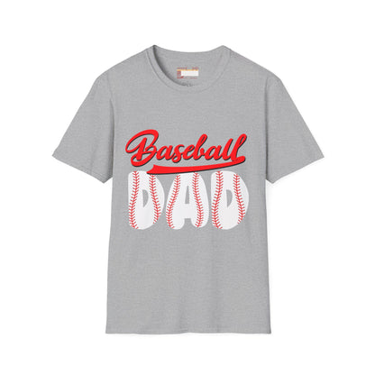 Graphic Base Ball Dad Comfort Styled T-shirts
