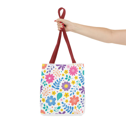 Summer Graphic Wild Flower Tote Bag
