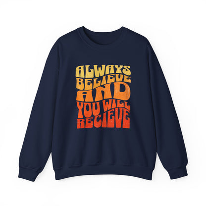 Graphic Designed Minimalist Unisex Motivational Crewneck Sweatshirt