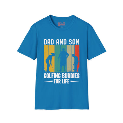 Dad And Son Golfing Buddies Ultimate Comfort Unisex Fathers Day T-shirt