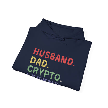 Husband Dad Crypto Legend Ultimate Comfort Unisex Hoodie