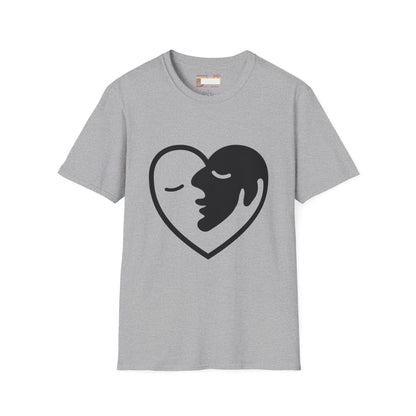 Love Designed Two Faced Unisex Minimalist Comfort T-shirt