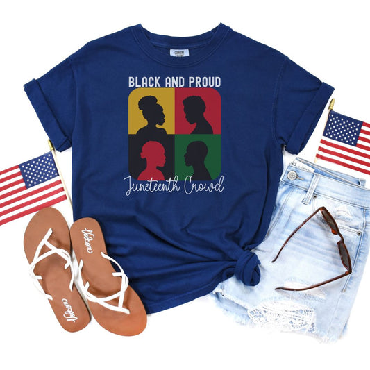 Celebrating Juneteenth With Pride Black and Proud Ultimate Comfort Unisex T-shirt