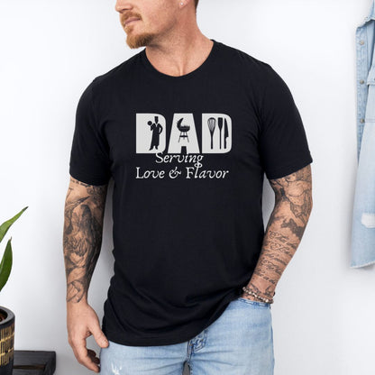 Chef Dad Serving Love & Flavor Ultimate Comfort T-shirt