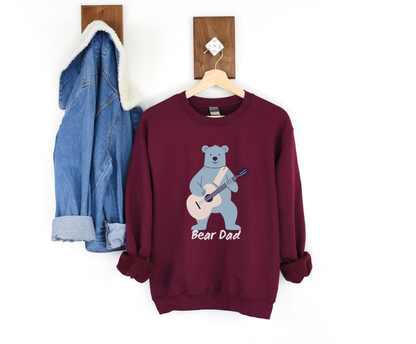 Graphic Fathers Day Sweatshirts, Gifts For Musician Dad Birthday