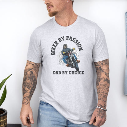 Biker By Passion Dad Ultimate Comfort Unisex Fathers Day T-shirt
