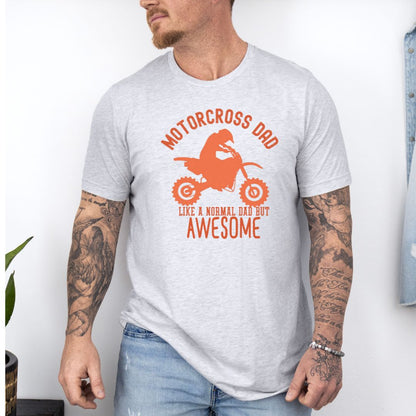 Motor cross Dad Fatherhood Ultimate Comfort Unisex Fathers Day T-shirt