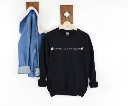 Graphic Funny pregnant Mom Sweat Shirt, New Sweatshirt Gift for Expecting Mom