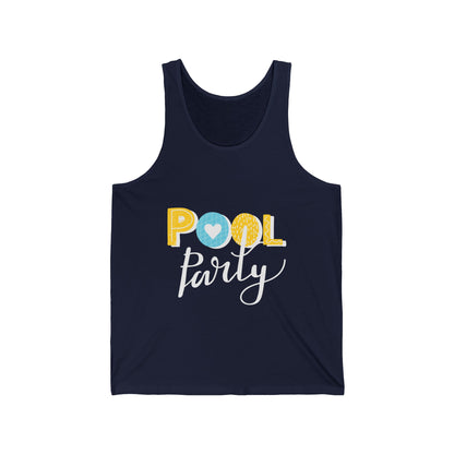 Beach Pool Party Lovers Ultimate Comfort Styled Funny Unisex Summer Tank Top