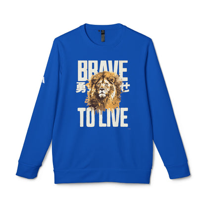 DTG adidas® Unisex Fleece Crewneck Brave To Live Sweatshirt