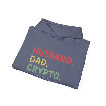 Husband Dad Crypto Legend Ultimate Comfort Unisex Hoodie
