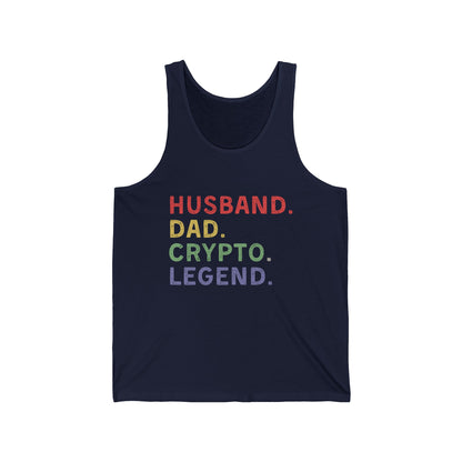 Husband Dad Crypto Legend Ultimate Comfort Unisex Tank top