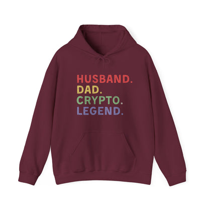 Husband Dad Crypto Legend Ultimate Comfort Unisex Hoodie
