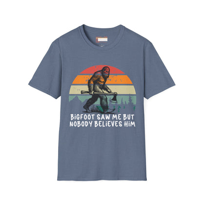 Bigfoot Hiking Lovers Hiking Buddy Camping Graphic Comfort Unisex T-shirt