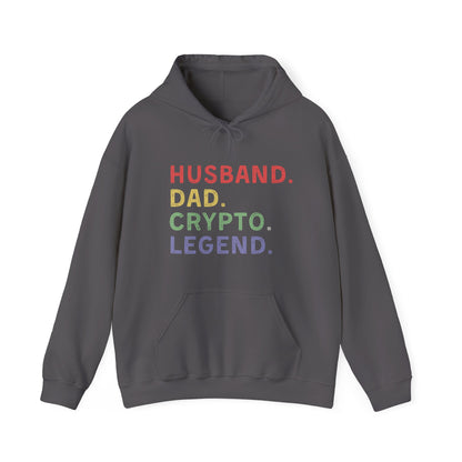 Husband Dad Crypto Legend Ultimate Comfort Unisex Hoodie