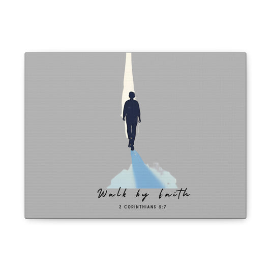 Inspirational Wall Art - "Walk by Faith" Canvas Print