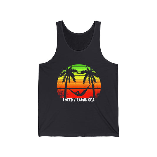 Beach Lovers Ultimate Comfort Styled Funny Unisex Summer Tank Top