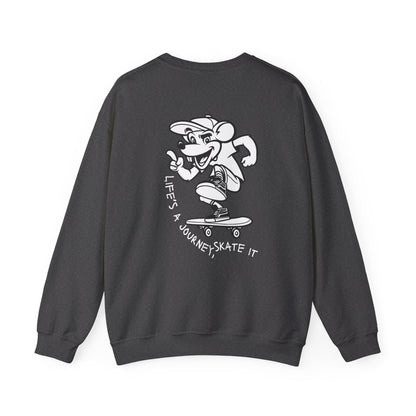 Graphic Designed Minimalist Skateboard Skate Board Lover Crewneck Sweatshirt