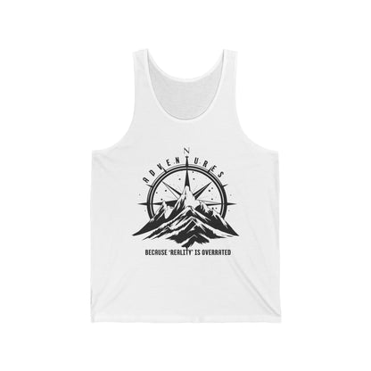 Adventure With Overrated Reality Graphic Ultimate Comfort Styled Unisex Tank Top