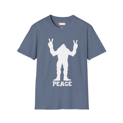 Graphic Designed Minimalist Big Foot Peace Sign Unisex Comfort Styled T-shirts