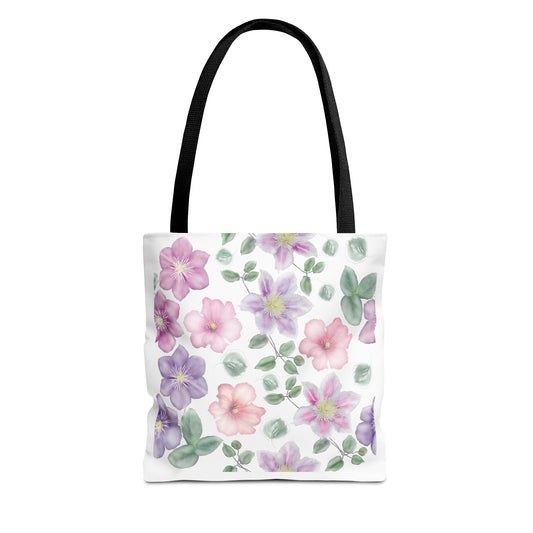 Summer Graphic Wild Flower Tote Bag