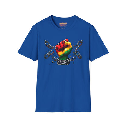 Celebrating Freedom Juneteenth With Pride Black and Proud Ultimate Comfort Unisex T-shirt