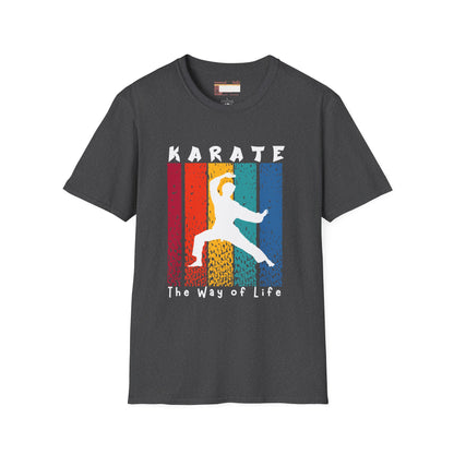 Graphic Karate Taekwondo Fighter Unisex Minimalist Comfort T-shirt