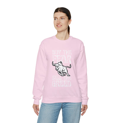Buy The Fear Sell The Greed (Stock Market) Unisex Sweatshirt