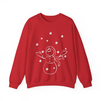 Graphic Designed Holiday Love Christmas Snowman Holiday Theme Unisex Crewneck Sweatshirt