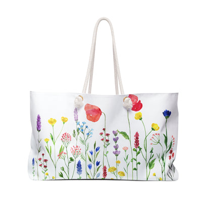Summer Graphic Wild Flower Weekender Bag