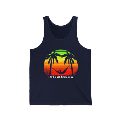 Beach Lovers Ultimate Comfort Styled Funny Unisex Summer Tank Top