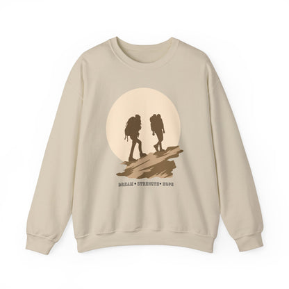 Graphic Designed Minimalist Unisex Motivational Crewneck Sweatshirt