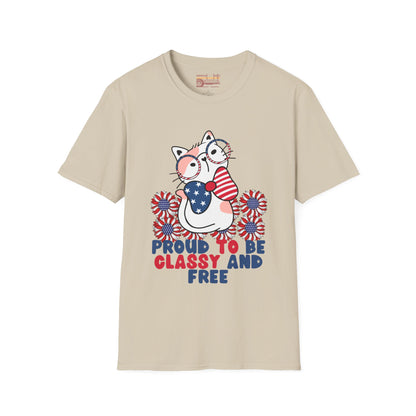 Proud To Be Free July 4th Independence Day Ultimate Comfort Unisex T-shirt