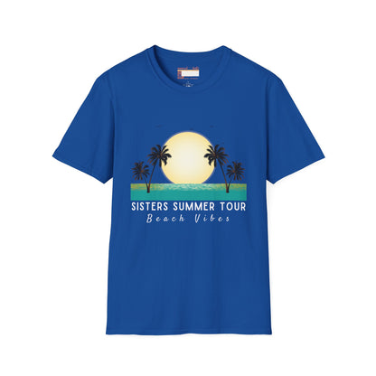 Graphic Sister Tour Comfort T-shirt, Christian Sister Outdoor Group Vacation Tees, Tees for Sisters Beach Cruise Trip