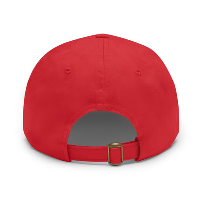 July 4th Dad Hat with Leather Patch Design