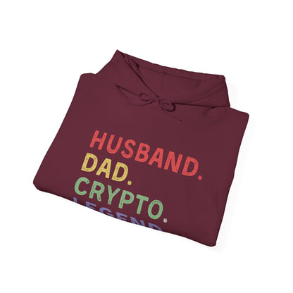 Husband Dad Crypto Legend Ultimate Comfort Unisex Hoodie