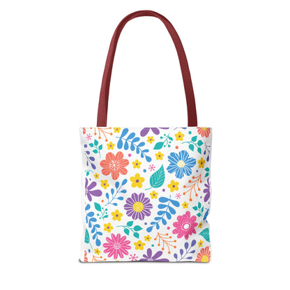 Summer Graphic Wild Flower Tote Bag
